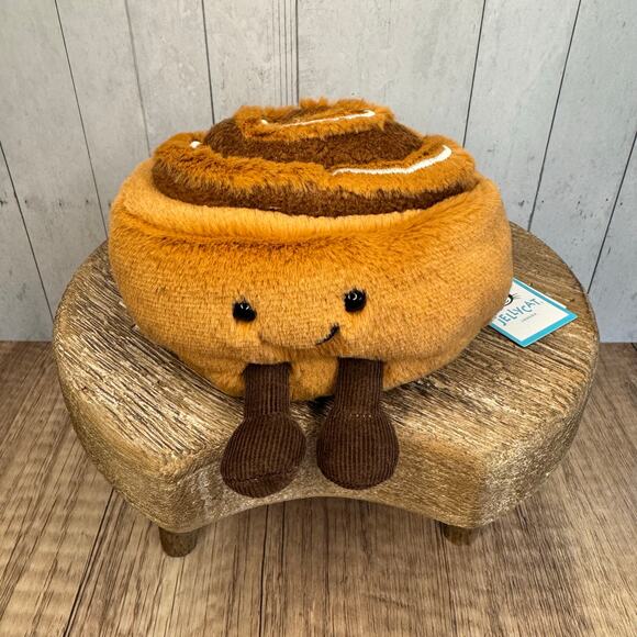 Jellycat Cinnamon Bun Amuseables New FAST SHIP Jellycat Authentic Cinnamon Roll - Picture 2 of 7